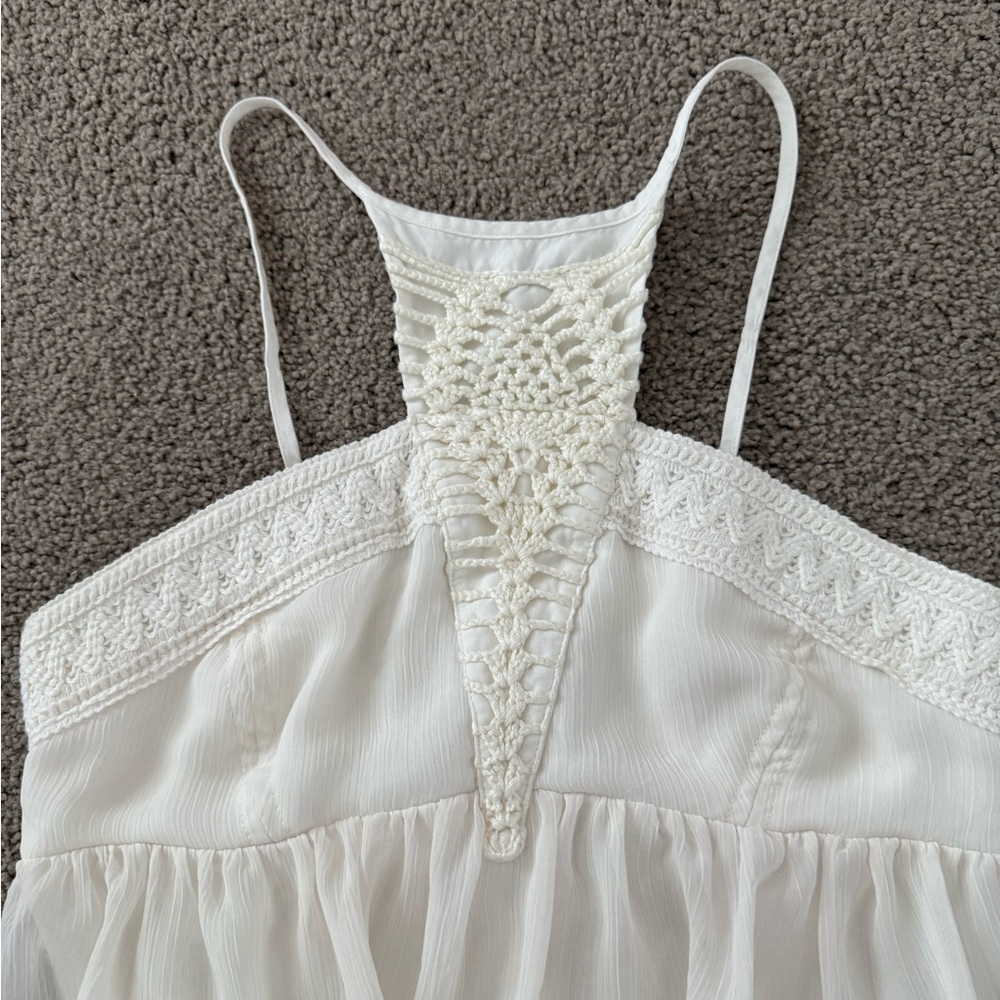 EXPRESS White Crochet Women's Maxi Dress